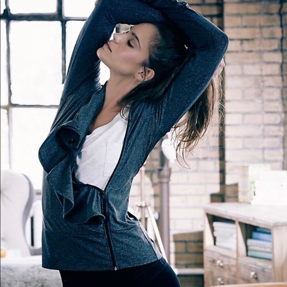 anthropologie Pure + Good Ruffle Jacket